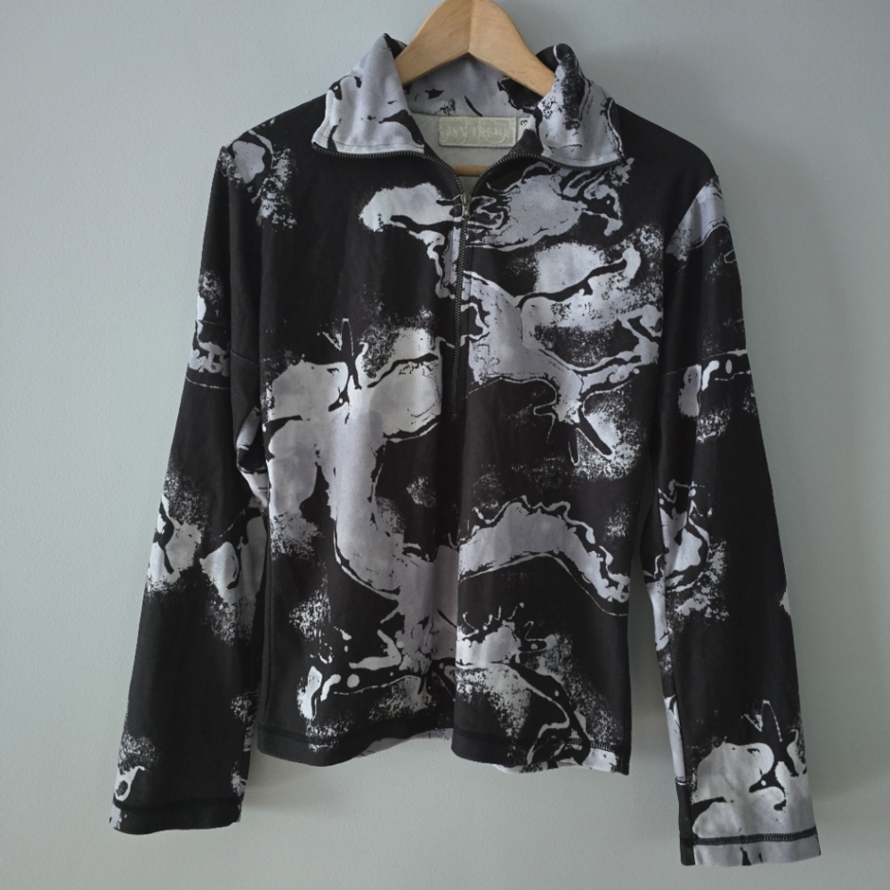 JSX Treme Jet Set Ski Quarter Zip Layer Pullover Size 3/US6